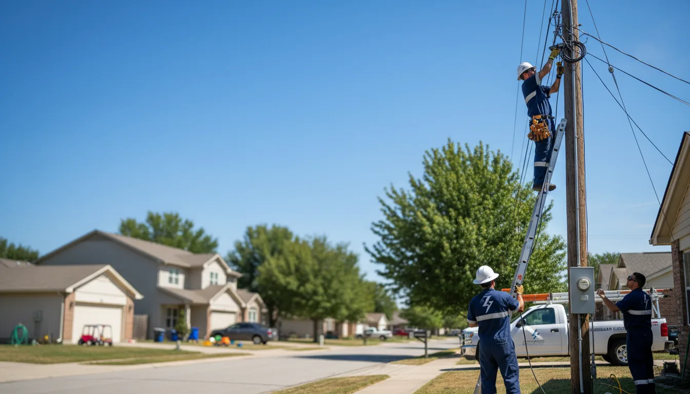 Residential electrician providing installation services in Spray, OR